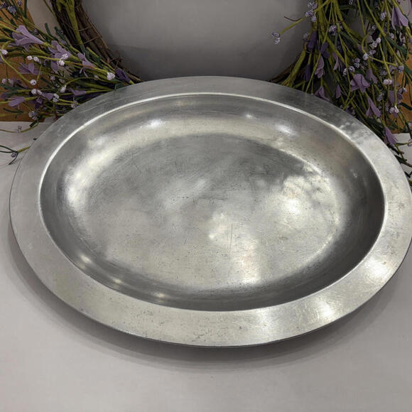 Other - Vintage U.S.N. Aluminum Serving Platter, Enlisted Serving Platter WWII US Navy​